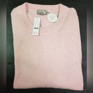 J. Crew Medium Women's 100% Cashmere Pink Sweater NWT